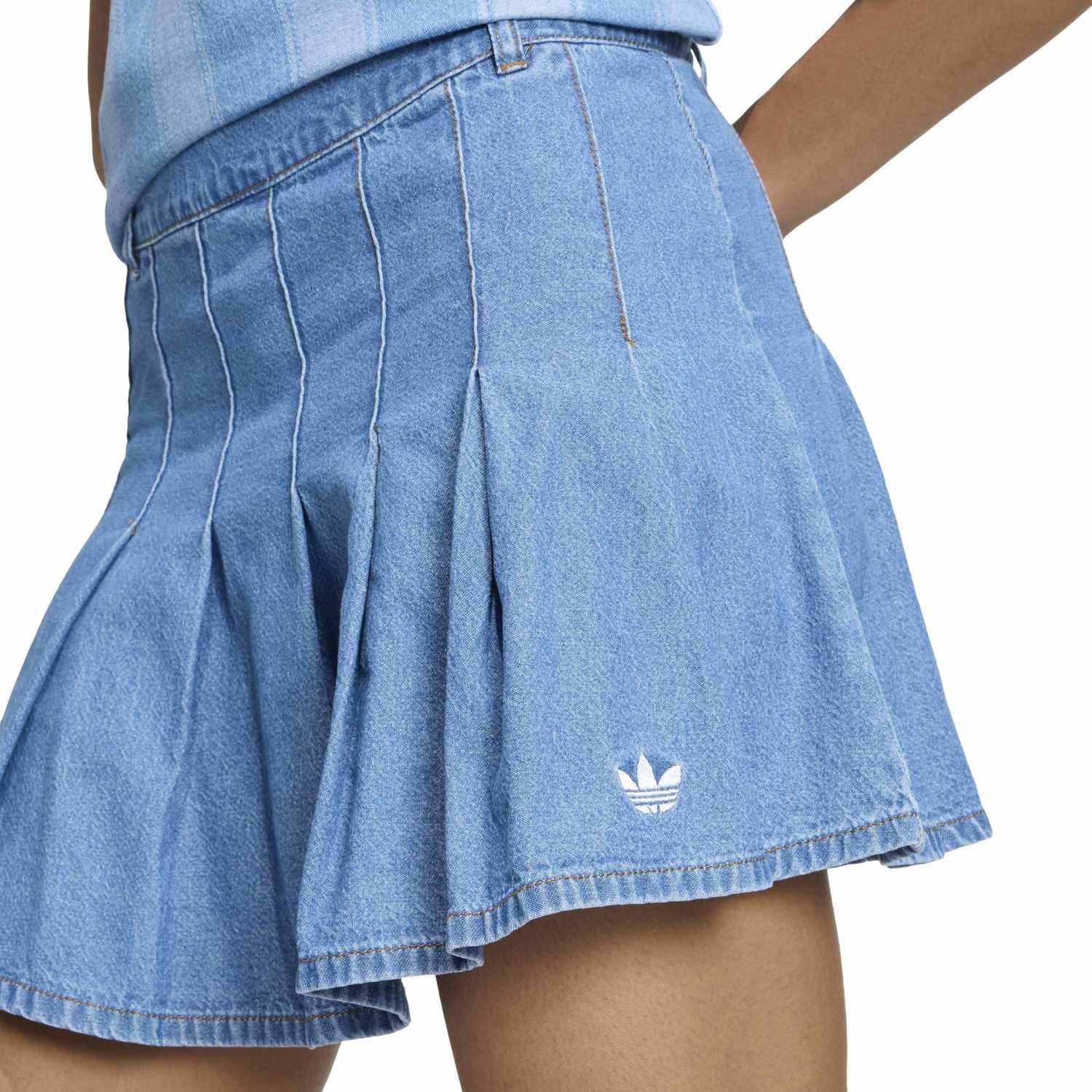 レディース 【adidas】 アディダス W DENIM PLEATED SKIRT スカート