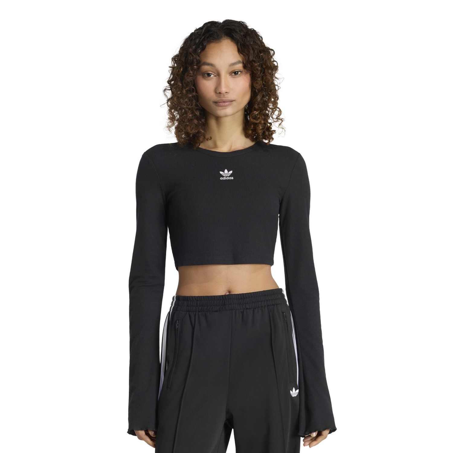 レディース 【adidas】 アディダス W ESS SCALLOPED EDGE LS ロング