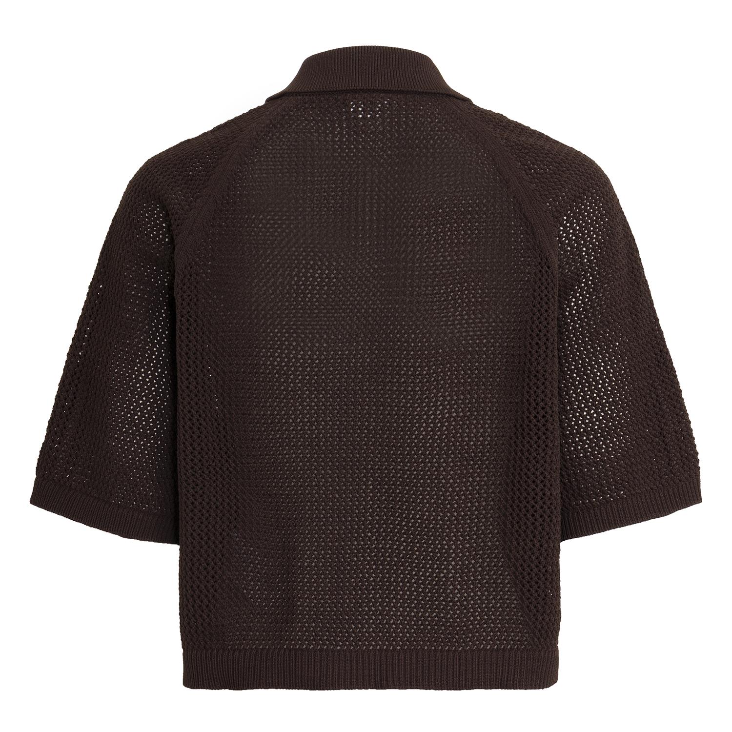 レディース 【adidas】 アディダス W KNIT CROCHET SS POLO ショート