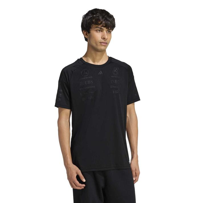 adidas �V���[�g�X���[�u BLACK