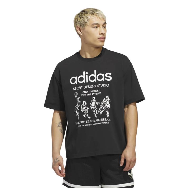 adidas �V���[�g�X���[�u BLACK