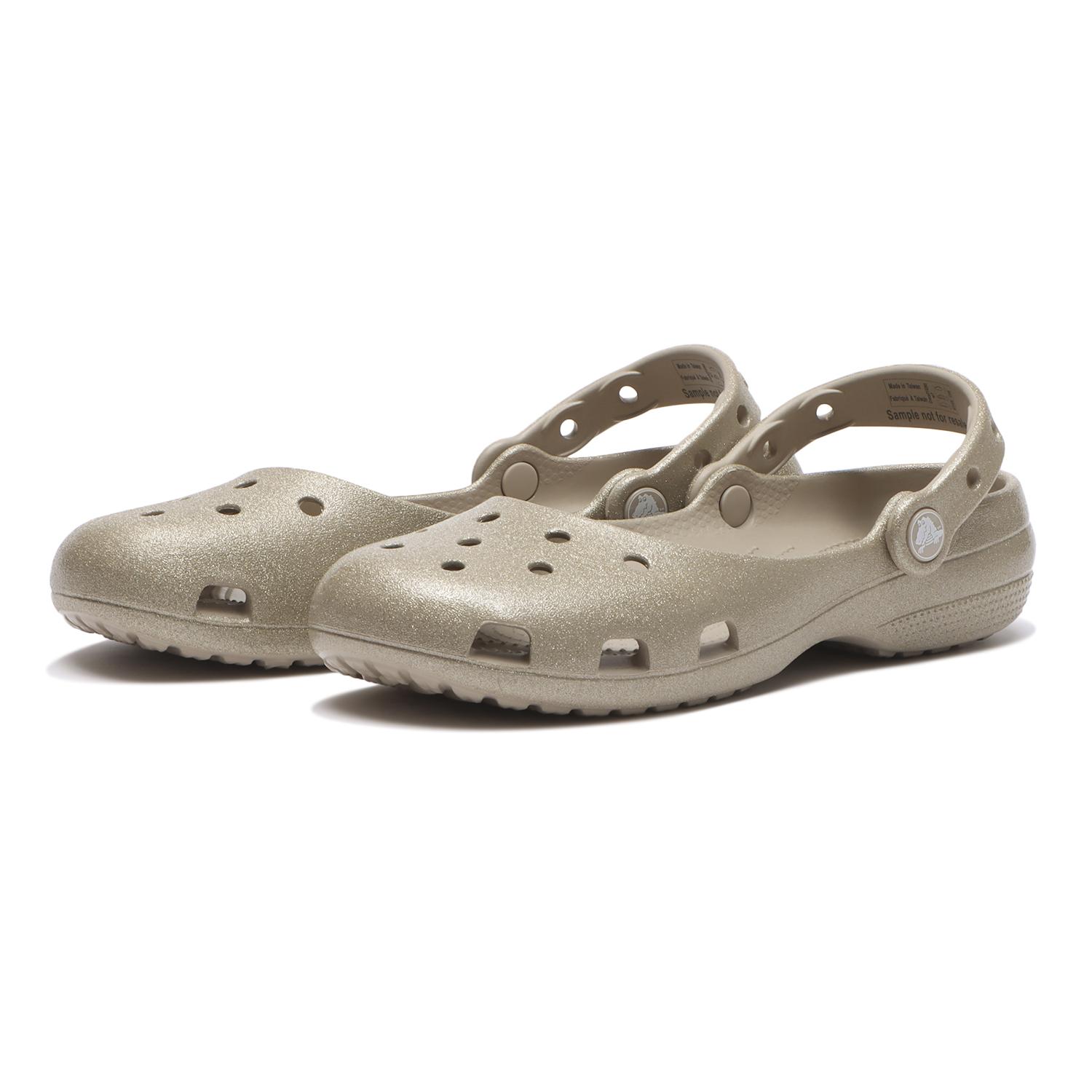 crocs】 クロックス CLS SHINE GLITTER BALLET クラシック シャイン