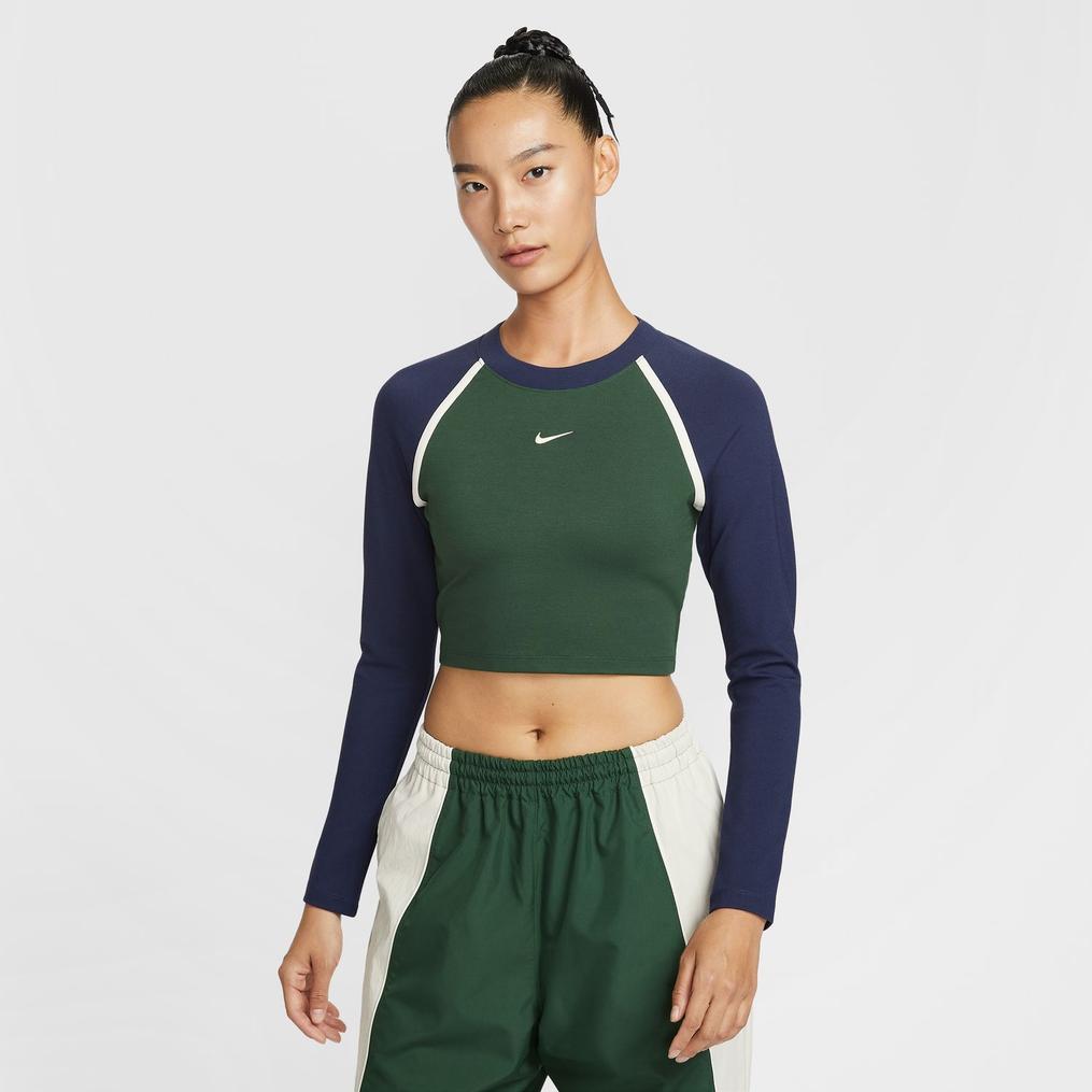  NIKE NIKE Sports Wear Tight L/S Cropped Top画像1