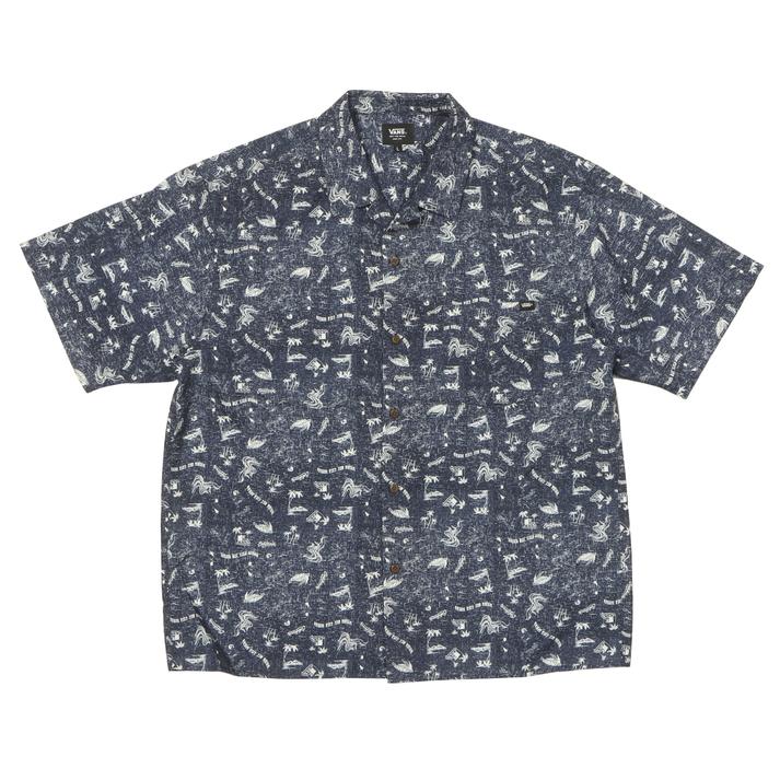 VANS �V���[�g�X���[�u NAVY