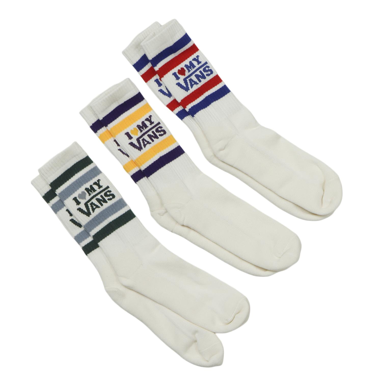 VANS】 ヴァンズ I LOVE MY VANS 3p Crew SKS SOCKS 126R7210600 ABC