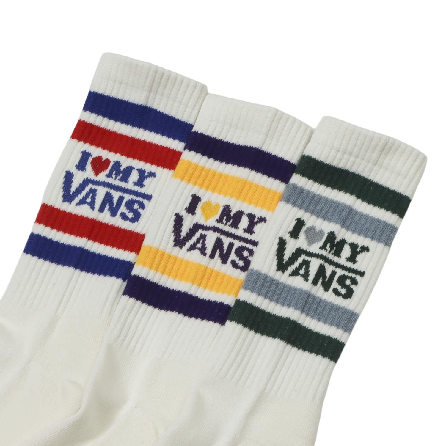 VANS】 ヴァンズ I LOVE MY VANS 3p Crew SKS SOCKS 126R7210600 ABC