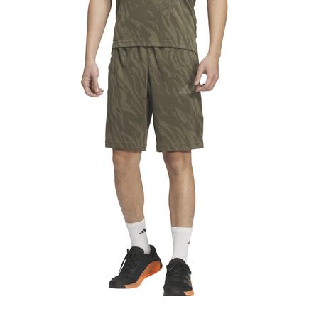 adidas テックエッセンシャルズクールタッチカモ AOP 9インチショーツ