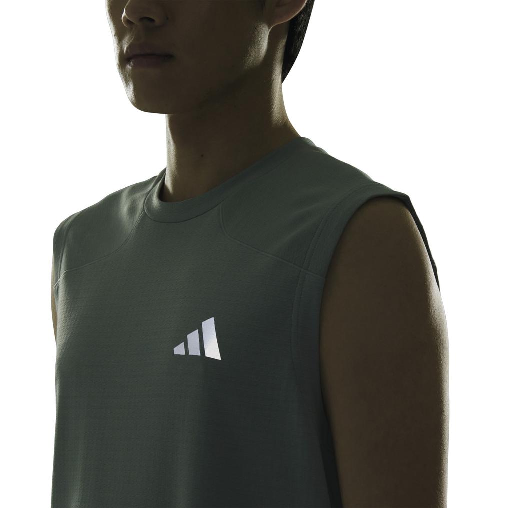  adidas ADIDAS Tech Essential Cool Touch Stealth 3-Bar N/S Tee画像4