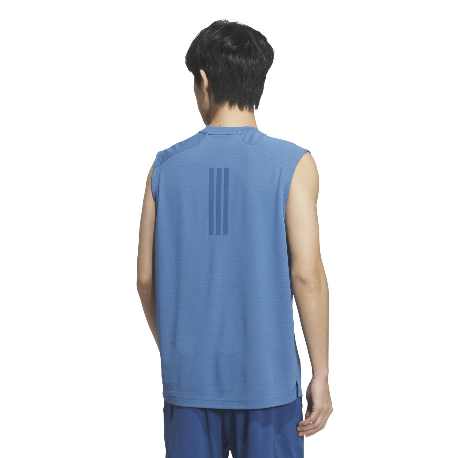 adidas ADIDAS Tech Essential Cool Touch Stealth 3-Bar N/S Tee