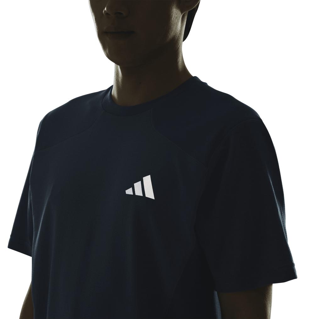  adidas ADIDAS Tech Essential Cool Touch Stealth 3-Bar S/S Tee画像4