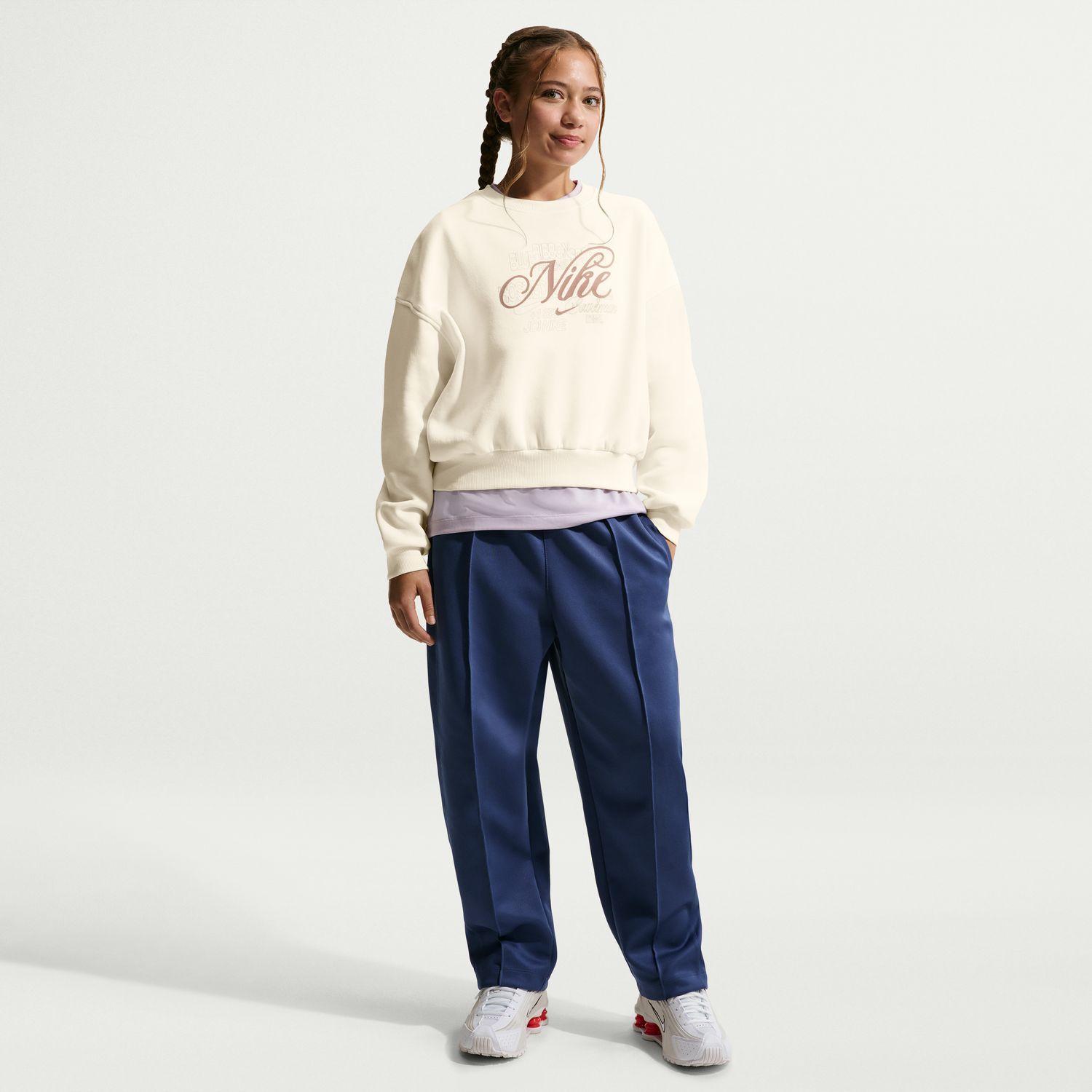 ガールズ 【NIKE】 ナイキ K CLUB FLC BXY CREW GFX スウェット クルー
