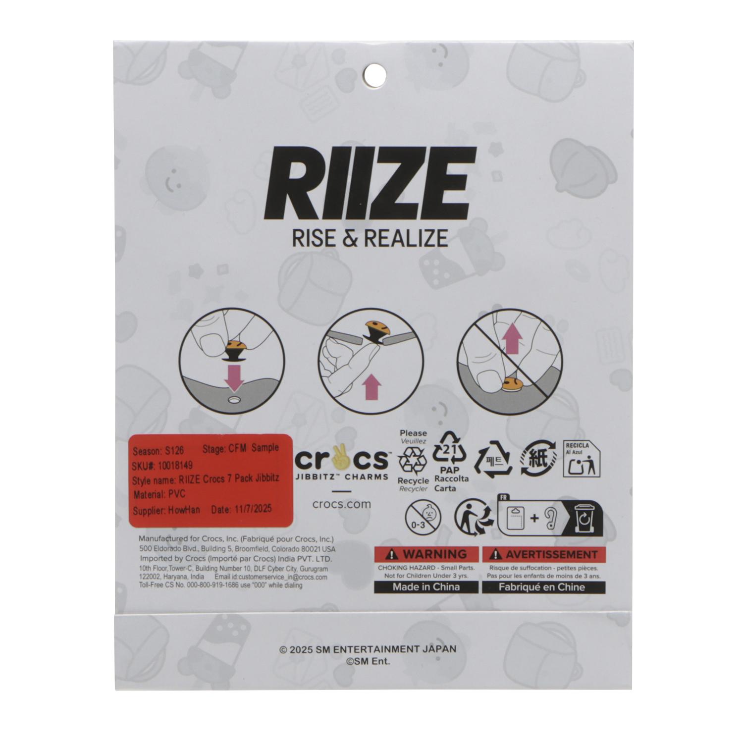 crocs】 クロックス RIIZE Crocs 7 Pack Jibbitz ライズクロックス7