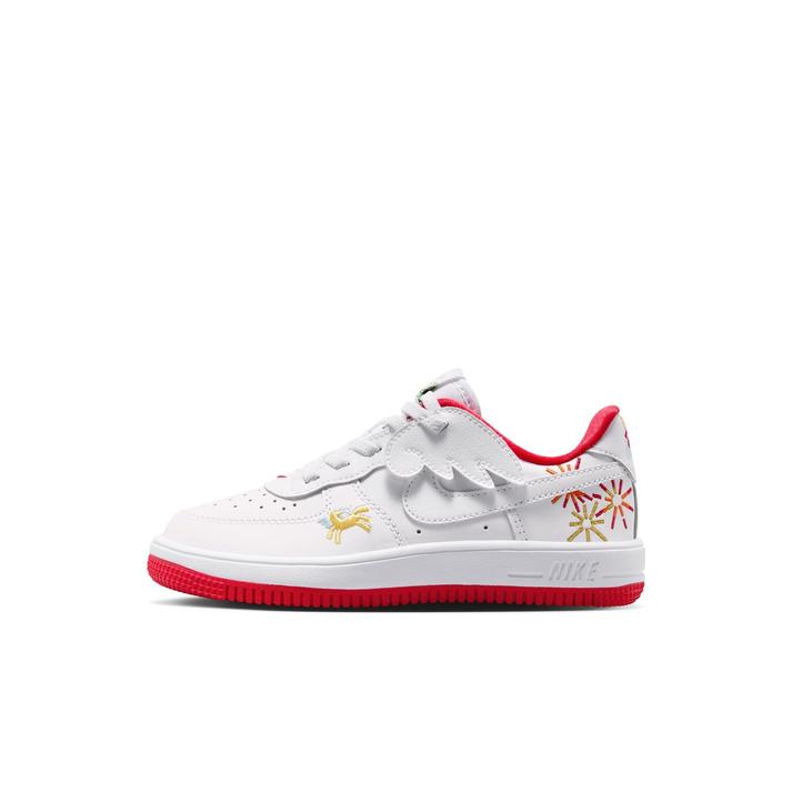NIKE �t�H�[�X 1 LOW �C�[�W�[�I�� PS 111WHITE/WHITE