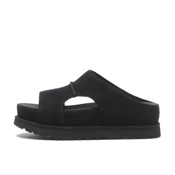 UGG ウィメンズ ゴールデンスター HI カットアウト スライド ブラック 22cm