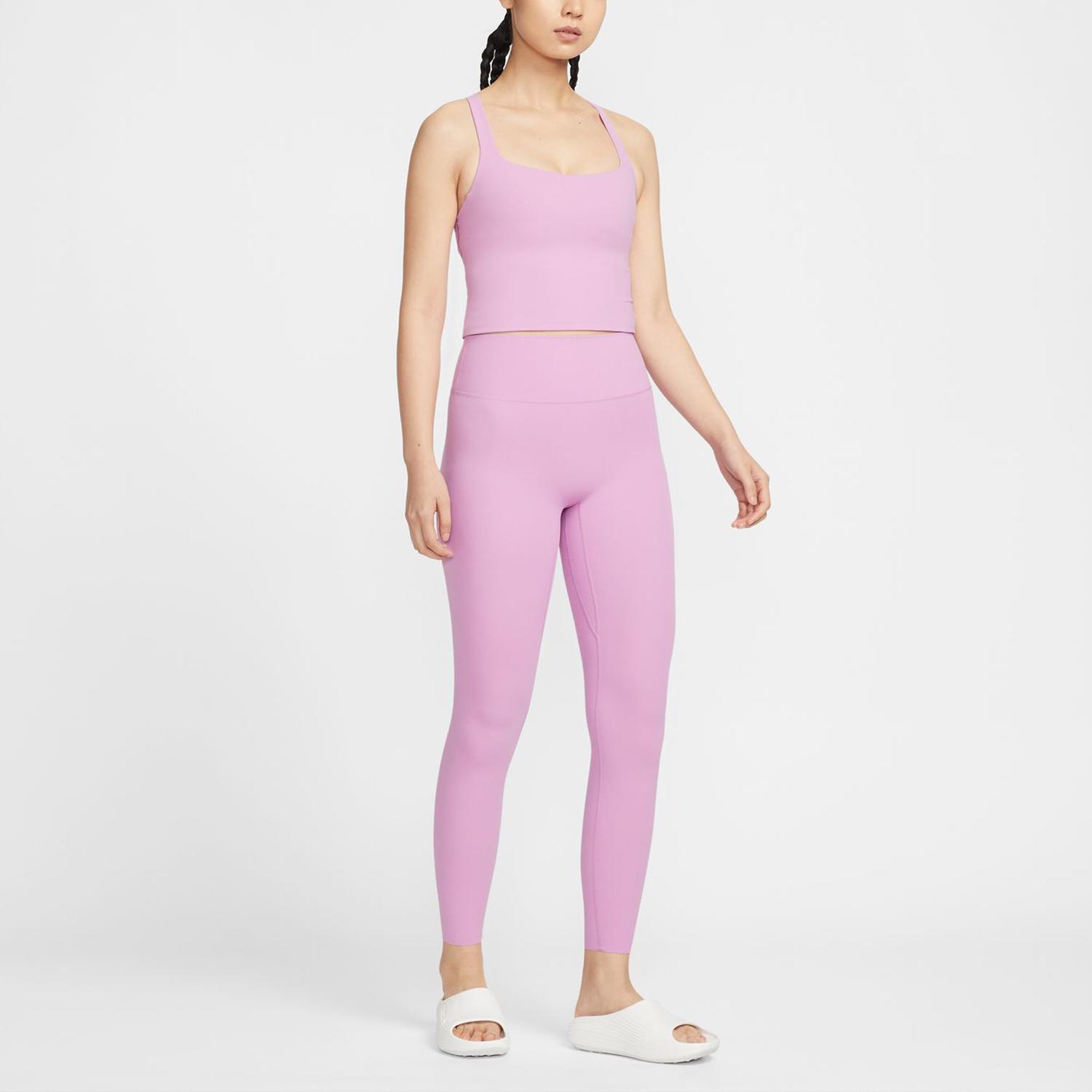 イチオク 社交ダンス レッスンウェア パープル ノースリーブ シャーリング NIKE NIKE Dri-FIT Zenvy Highwasit Fulllength Leggings｜OSHMAN'S