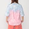 モデル：１６１cm / 着用サイズ：S Healthknit HEALTH KNIT W's Henleyneck S/S Tee Tye dye画像3