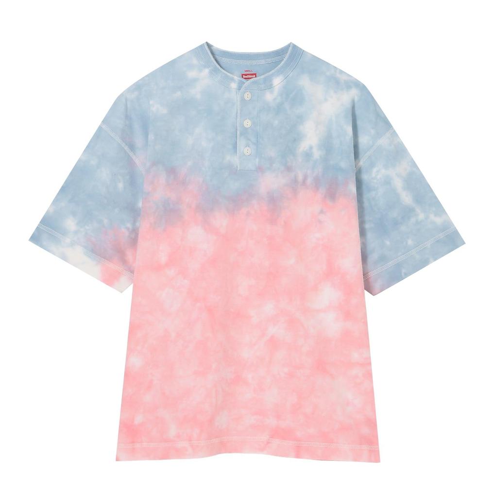  Healthknit HEALTH KNIT W's Henleyneck S/S Tee Tye dye画像6
