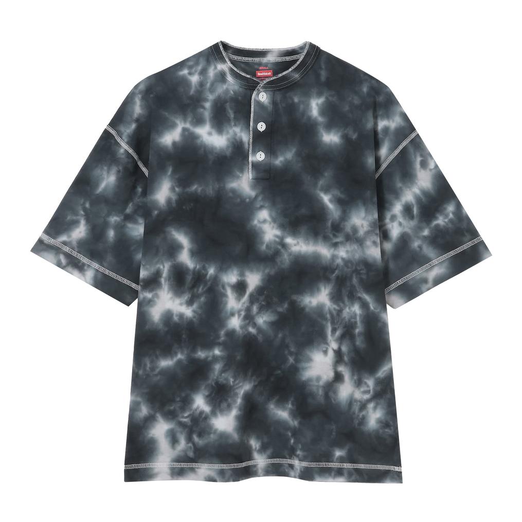  Healthknit HEALTH KNIT W's Henleyneck S/S Tee Tye dye画像1