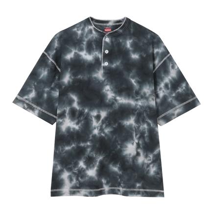 Healthknit ヘンリーネック S/S Tシャツタイダイ
