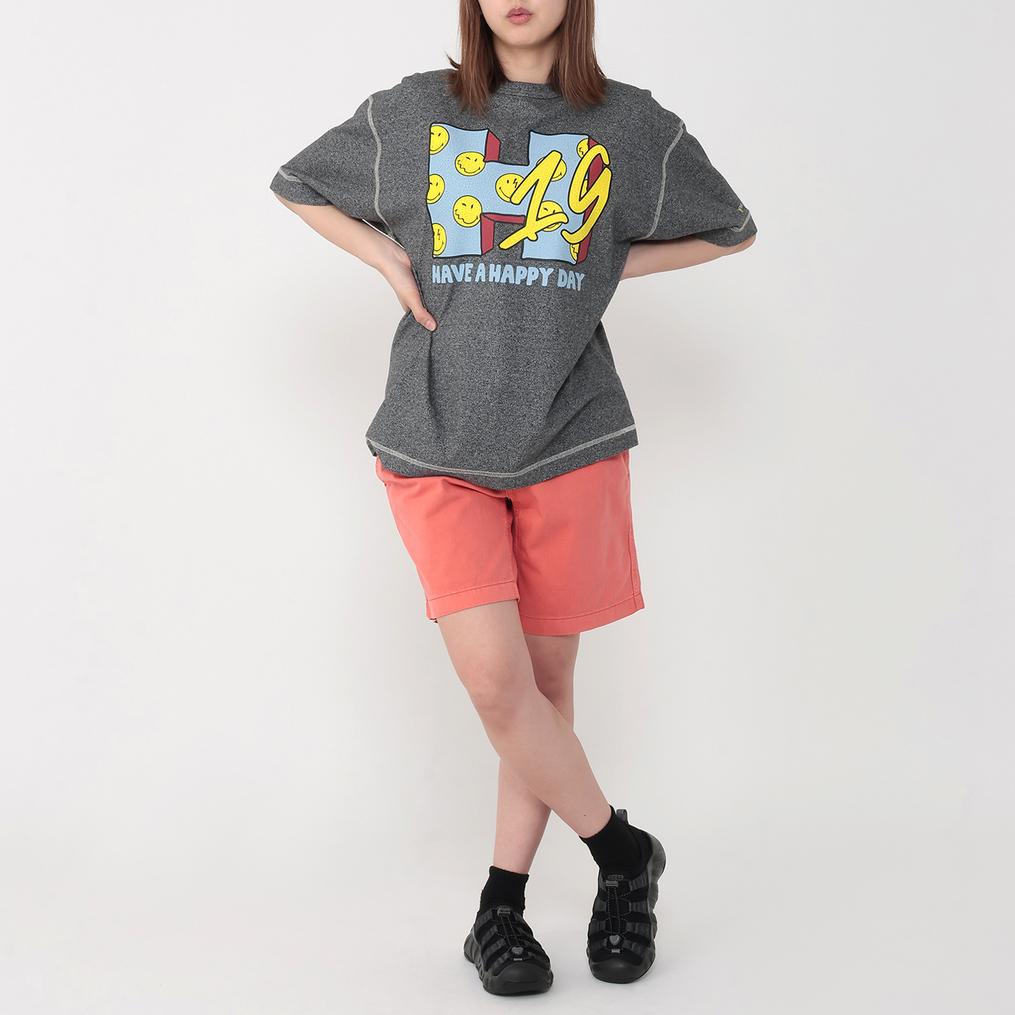 Healthknit HEALTH KNIT W's Crew S/S Smiley Print Tee画像2