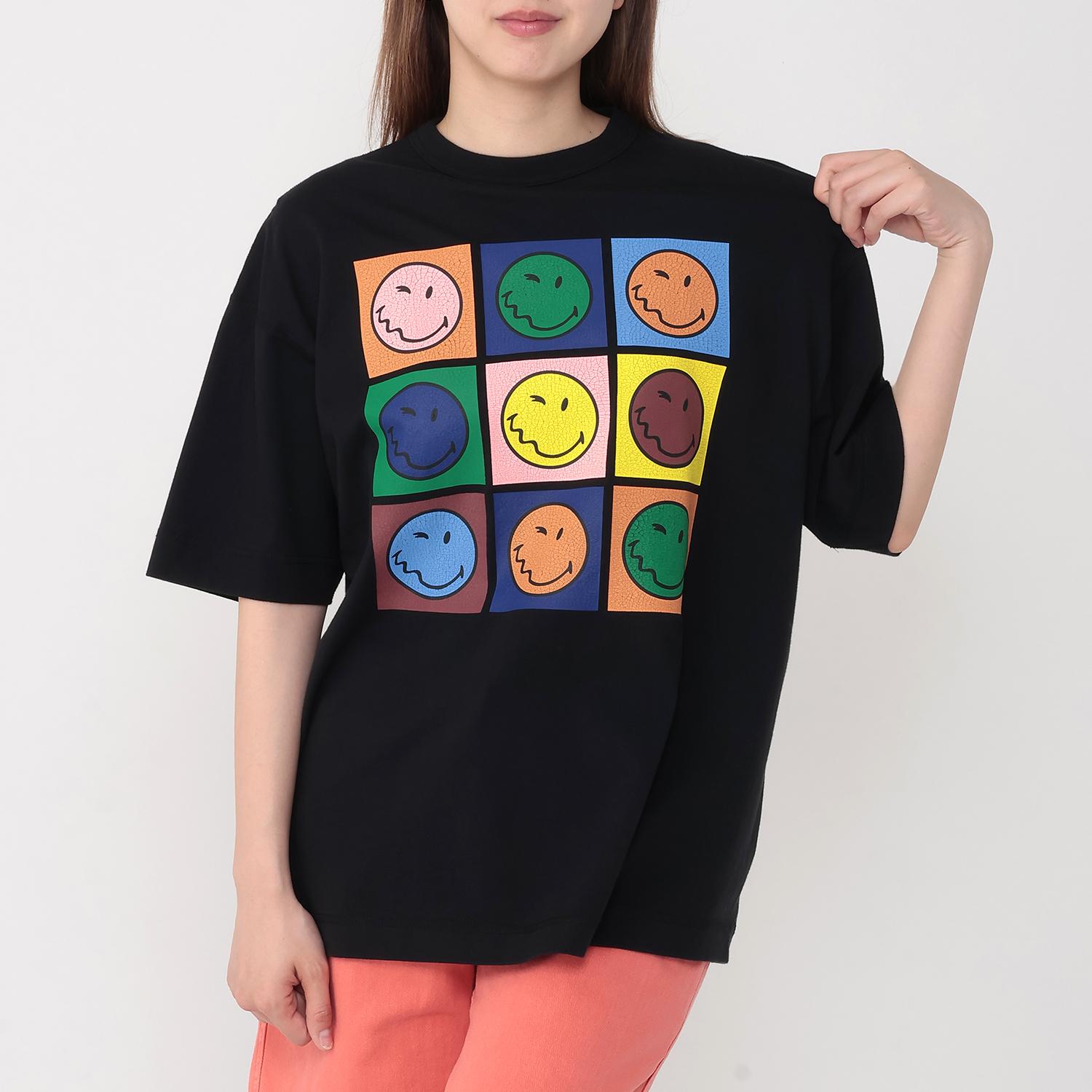 Healthknit HEALTH KNIT W's Crew S/S Smiley Print Tee｜OSHMAN'S