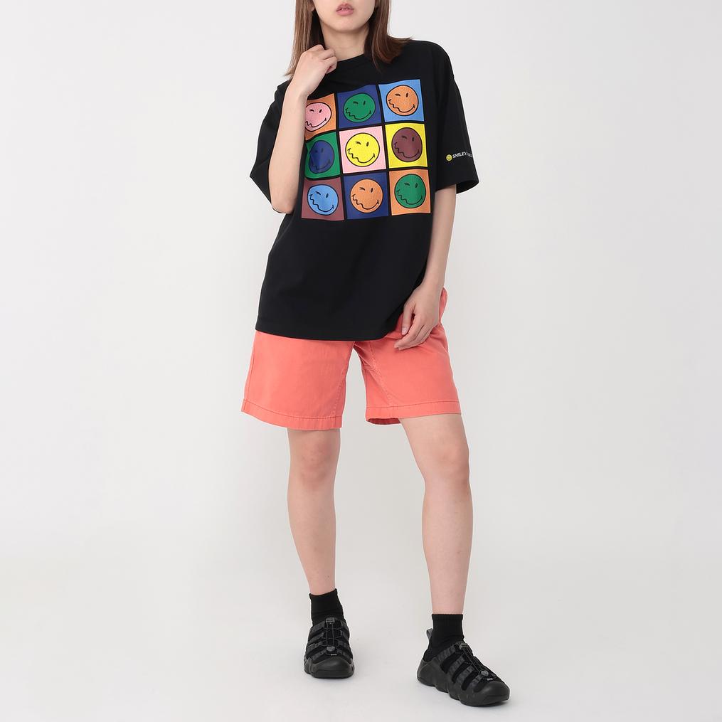  Healthknit HEALTH KNIT W's Crew S/S Smiley Print Tee画像2