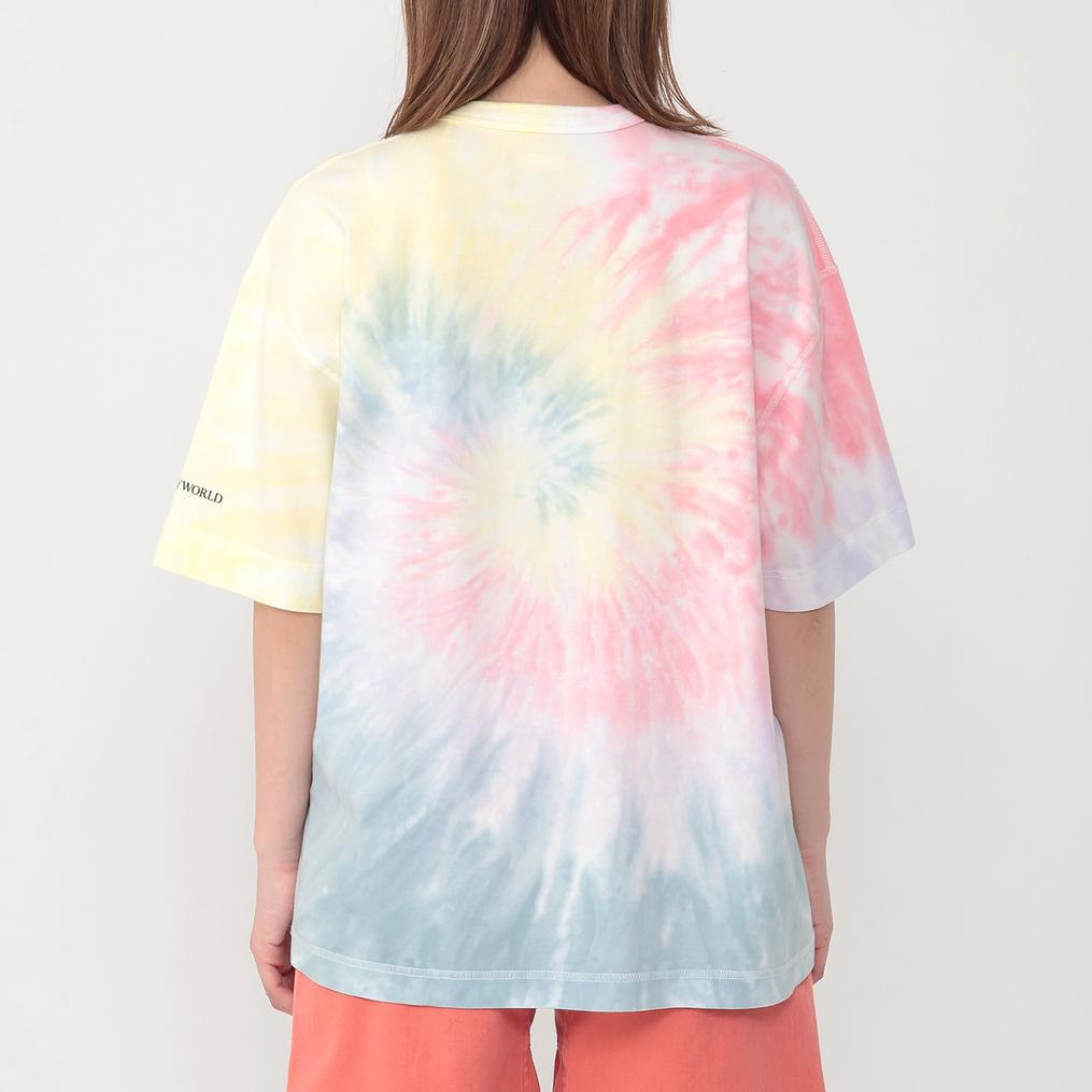 モデル：１６１cm / 着用サイズ：S Healthknit HEALTH KNIT W's Crew S/S Smiley Print Tee画像3