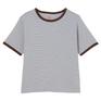  Healthknit HEALTH KNIT W's Tubular Rib S/S Border Tee画像1