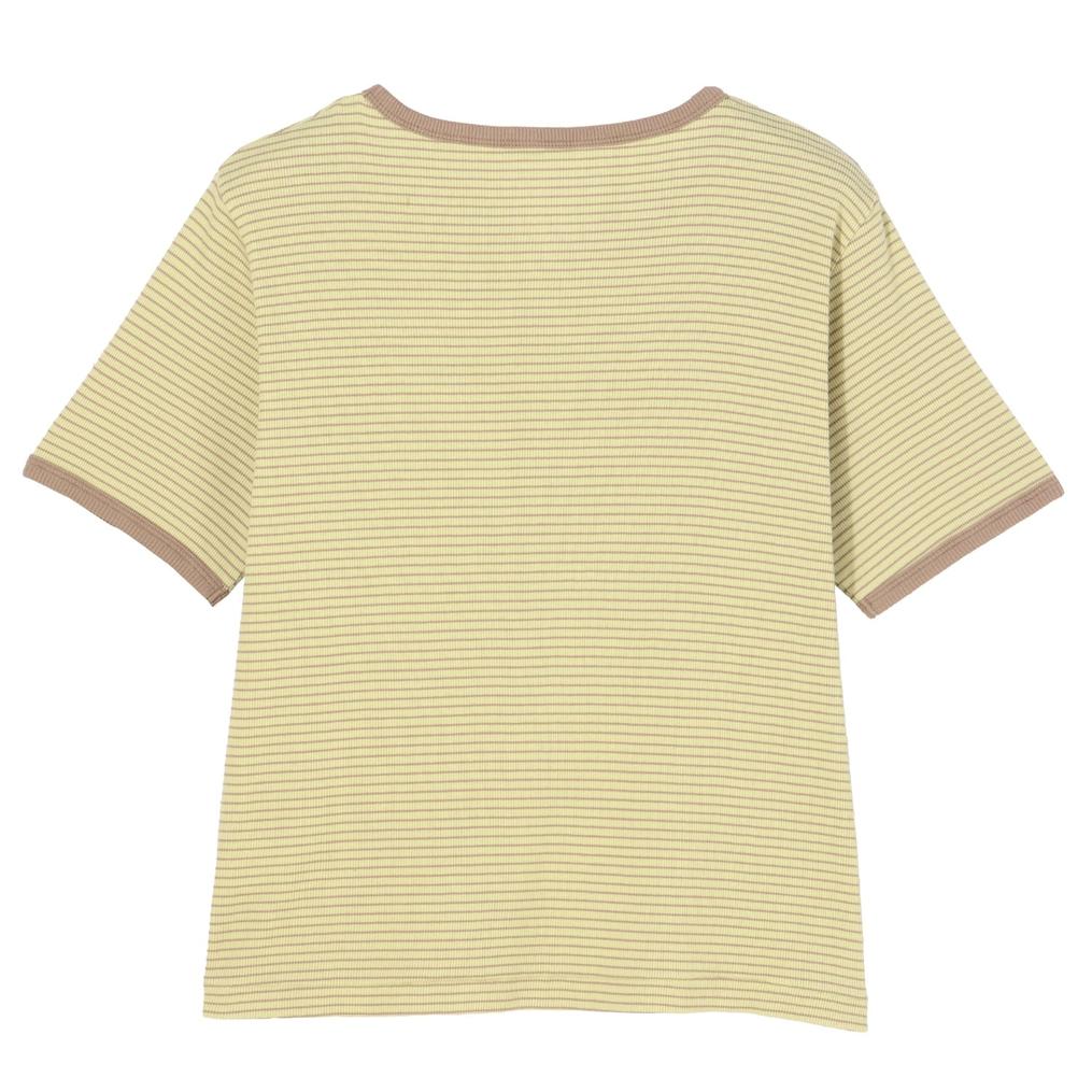  Healthknit HEALTH KNIT W's Tubular Rib S/S Border Tee画像3