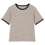  Healthknit HEALTH KNIT W's Tubular Rib S/S Border Tee画像1