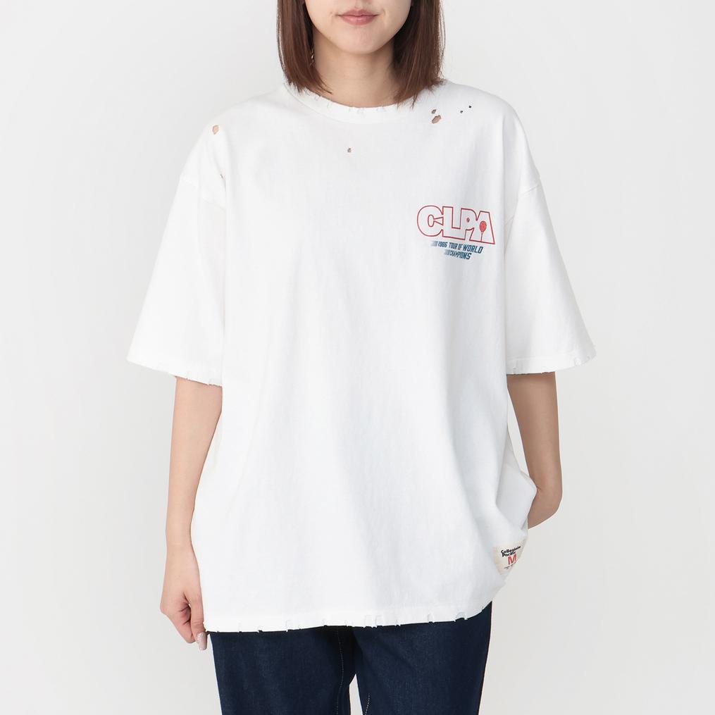  カレッジエイトパシフィック Collageate Pacific W's Damege S/S T Shirt OSHMAN'S SMU画像1