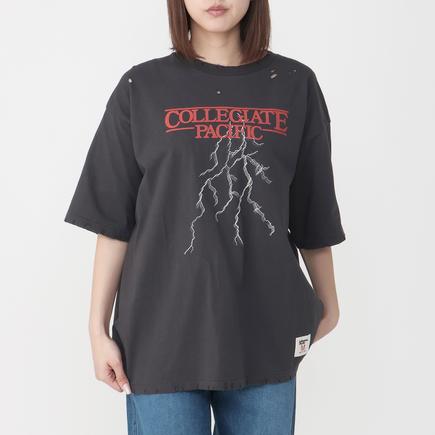 カレッジエイトパシフィック ダメージ S/S Tシャツ オッシュマンズSMU