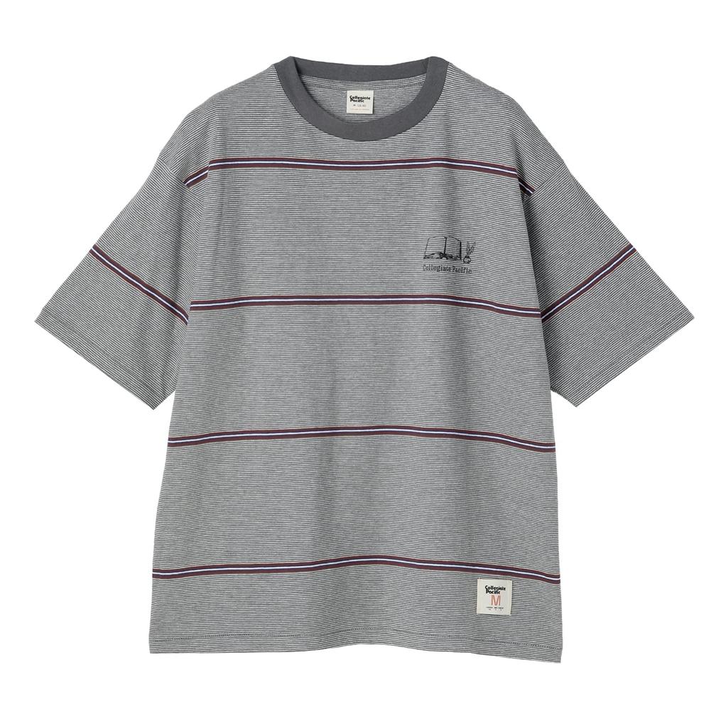  カレッジエイトパシフィック Collegiate Pacific W's Multi Border T-Shirt画像1