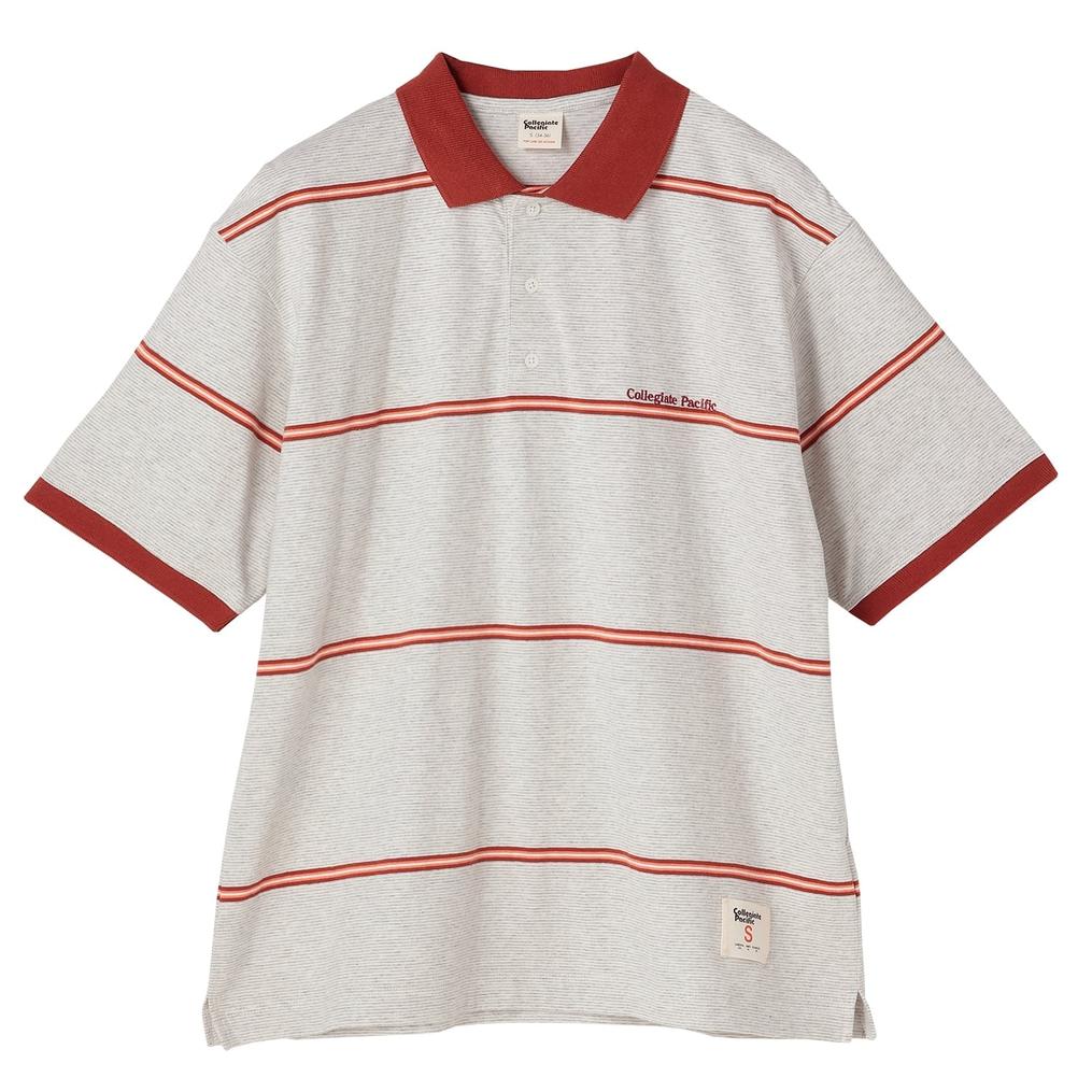  カレッジエイトパシフィック Collegiate Pacific W's Multi Border Polo Shirt画像1