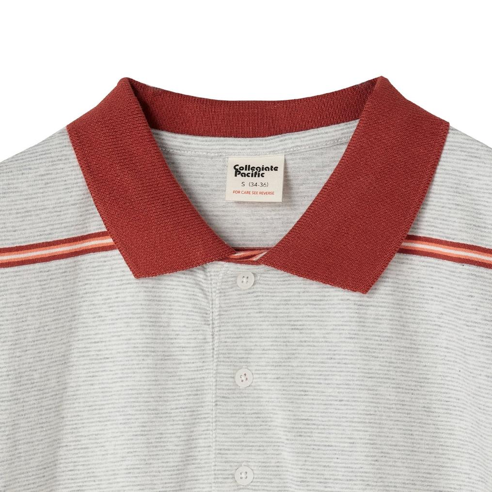 カレッジエイトパシフィック Collegiate Pacific W's Multi Border Polo Shirt画像2
