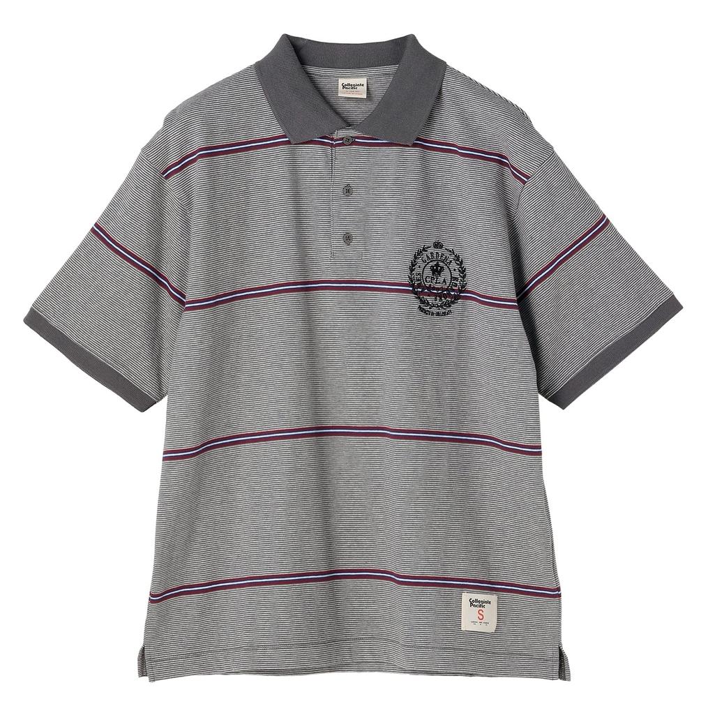  カレッジエイトパシフィック Collegiate Pacific W's Multi Border Polo Shirt画像1