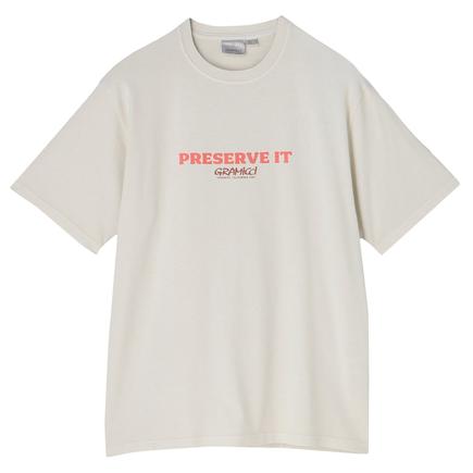 Gramicci フットプリント Tシャツピグメントダイ