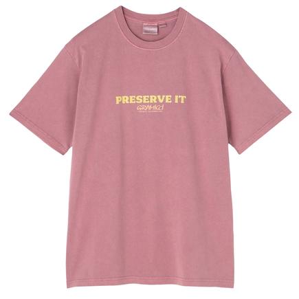 Gramicci フットプリント Tシャツピグメントダイ