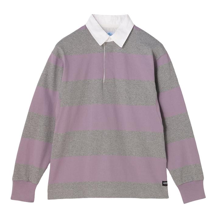 GRAMICCI M LANGDON RUGBY SHIRT HEATHER/PURPLE