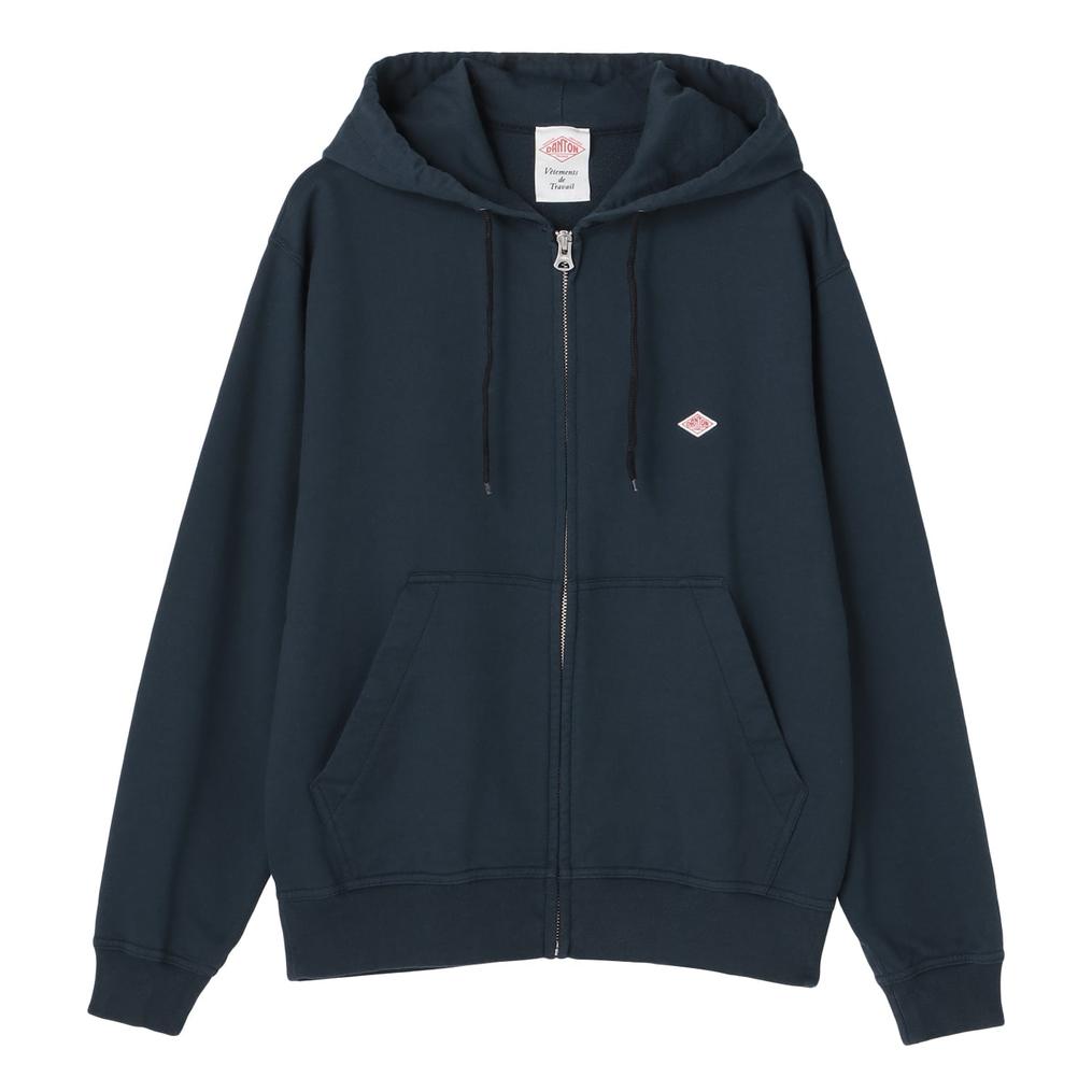  DANTON DANTON W's Cotton Terry Zip Hoodie画像1