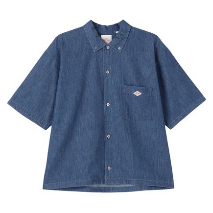 DANTON ウィメンズボタンダウンショート S/S シャツ