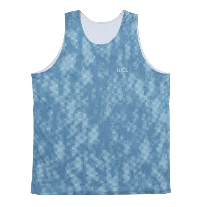 AKTR MELT CAMO REVERSIBLE TANK BLUE