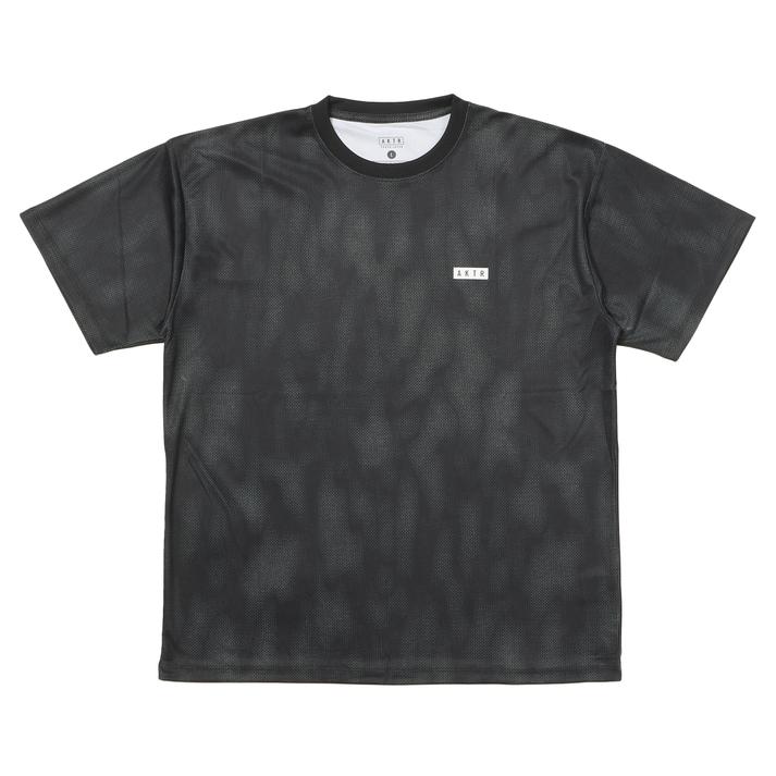 AKTR MELT CAMO LOOSE FIT SPORTS TEE BLACK