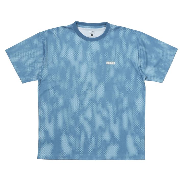AKTR MELT CAMO LOOSE FIT SPORTS TEE BLUE