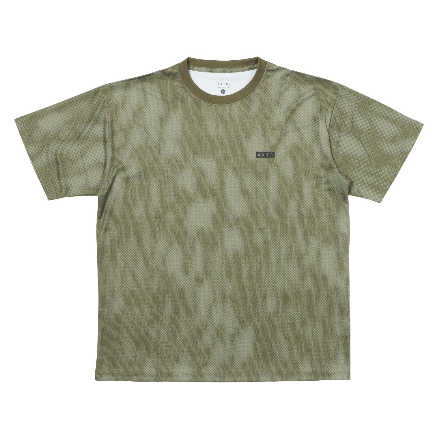 Actor Melt Camo Loose Fit Sports Tee 126-028005 Green — photo 1 of 5