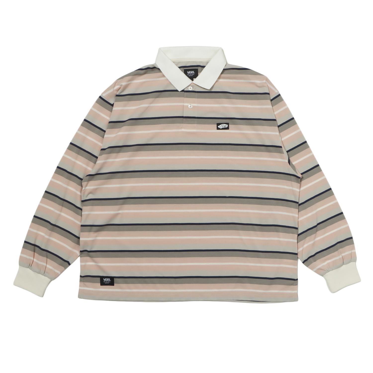 Vans Cave Jersey LS Polo Shirts 126R1070101 Pink — photo 1 of 5