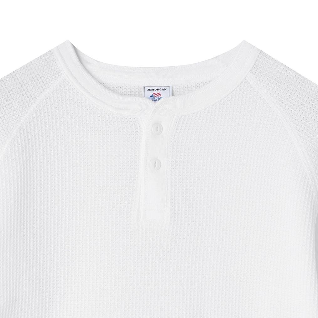  JEMORGAN JEMORGAN CVC Waffle Raglan 3/4 Henly Neck Tee画像2