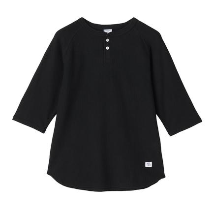 JEMORGAN CVC ワッフルラグランヘンリーネックTシャツ