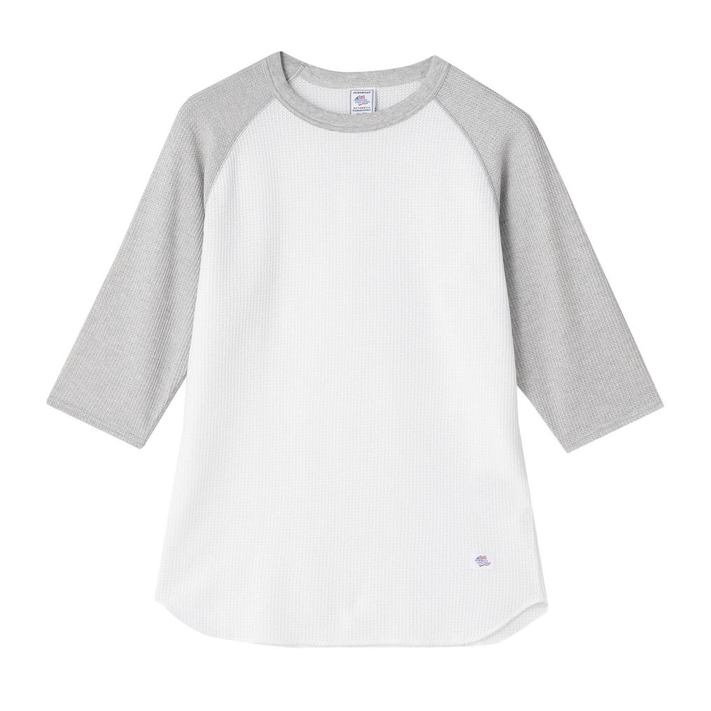  JEMORGAN JEMORGAN CVC Waffle Raglan 3/4 Crew Neck Tee画像1