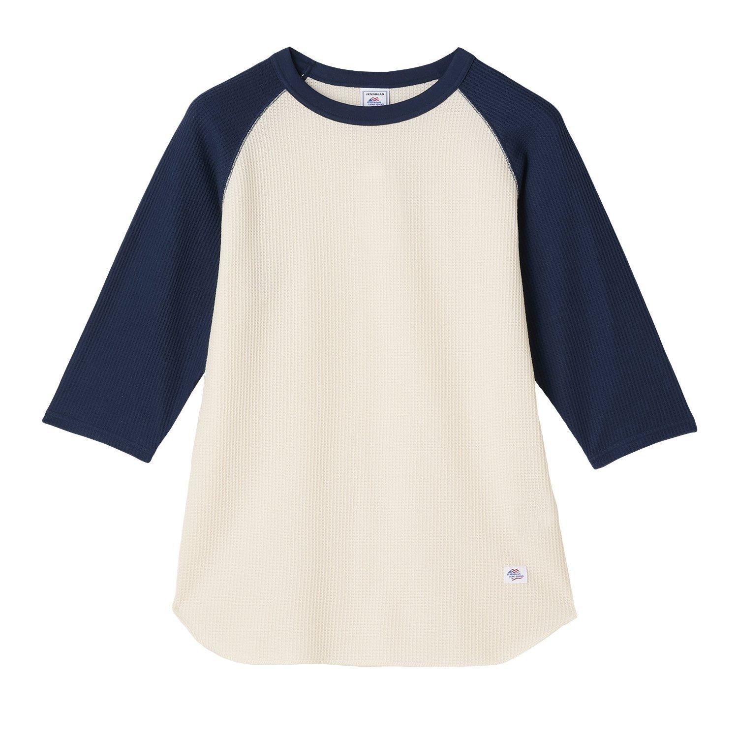 JEMORGAN JEMORGAN CVC Waffle Raglan 3/4 Crew Neck Tee｜OSHMAN